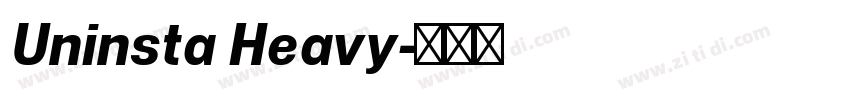 Uninsta Heavy字体转换